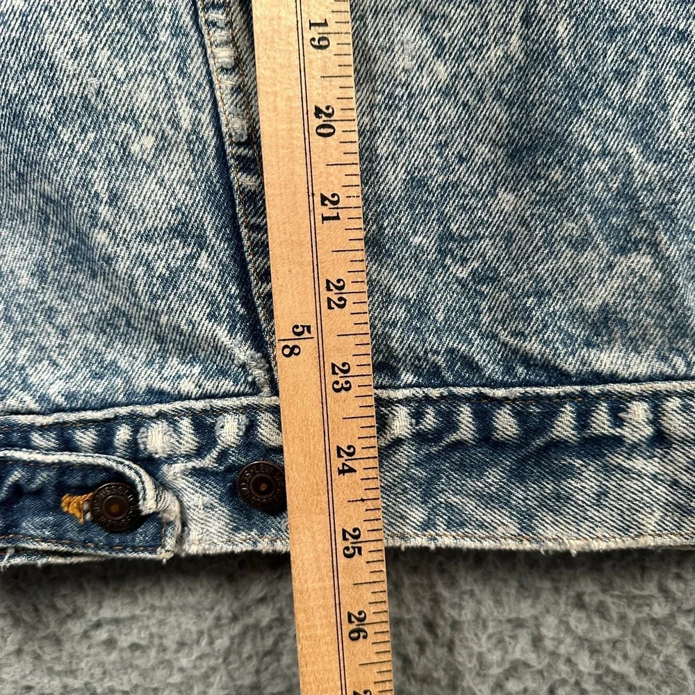 Vtg Levi's Jacket Mens Medium Acid Wash Denim Trucker‎ 70507 0219  USA  1980's